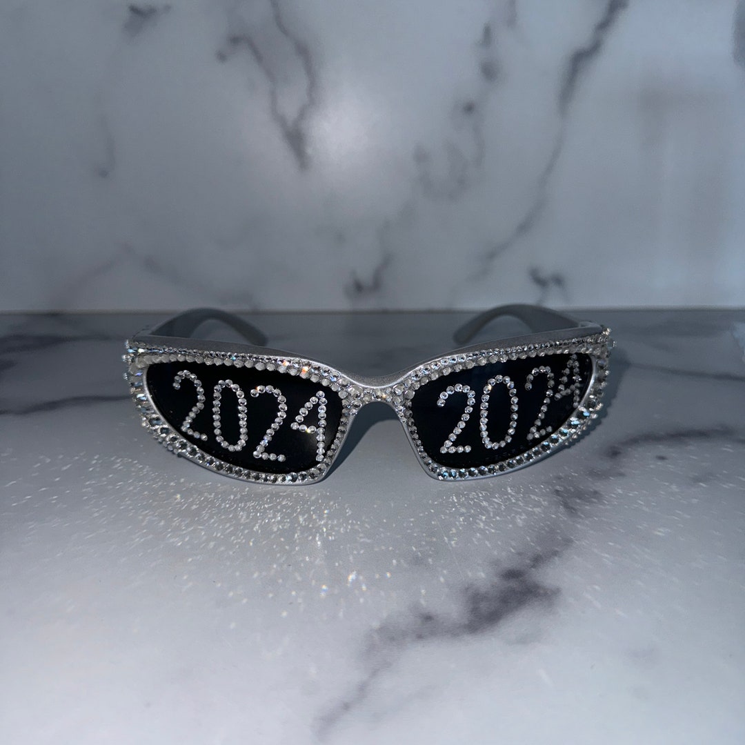 Silver Chrome 2024 Sunglasses NYE 2024 Graduation New Etsy UK