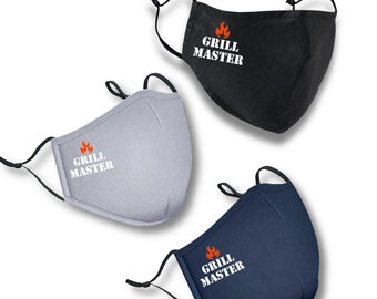 Grill Master Face Mask | Special Order Adjustable, Breathable Cotton Face Mask