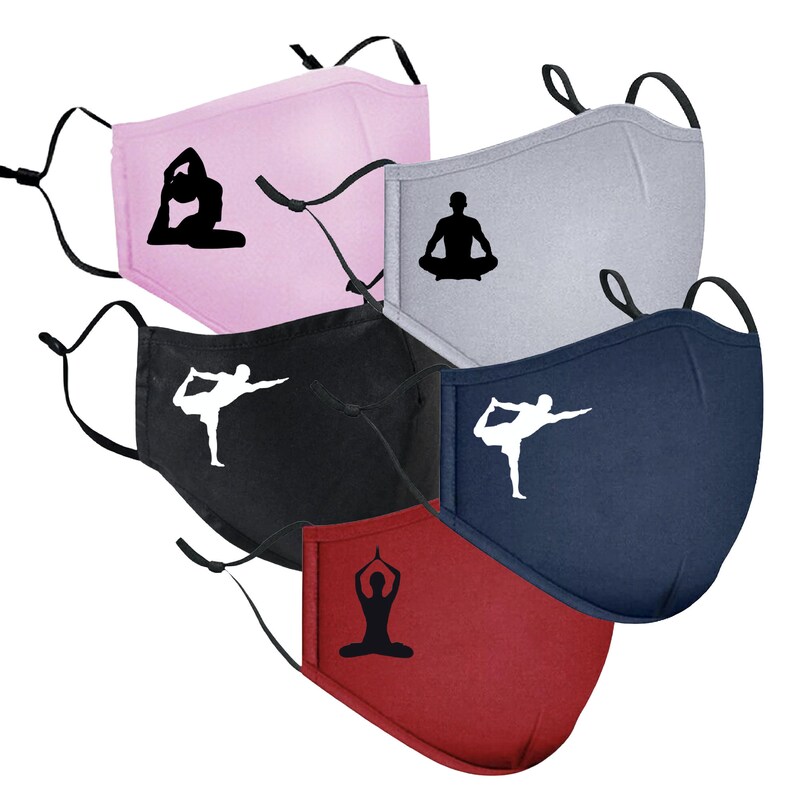 Yoga Face Mask Pick Mask Color Size Design Comfortable Etsy