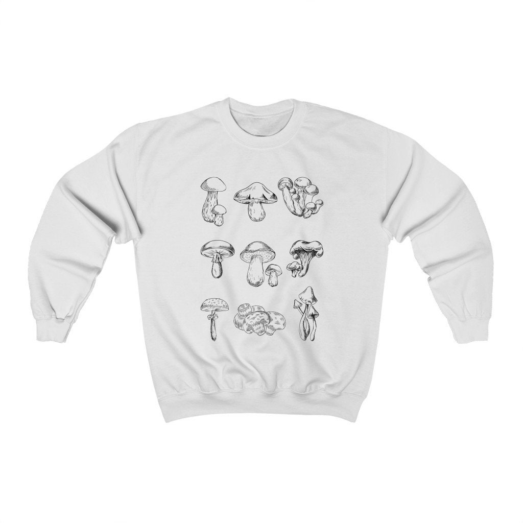 Mushroom Shirt Mushroom Sweatshirt Botanical Sweater Etsy Canada