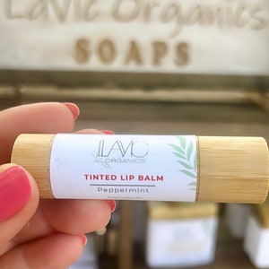 Getönter Lippenbalsam | winterlicher Lippenbalsam | Umweltfreundlicher Lippenbalsam | natürliches Lippenbalsam | Bio-Lippenbalsam |