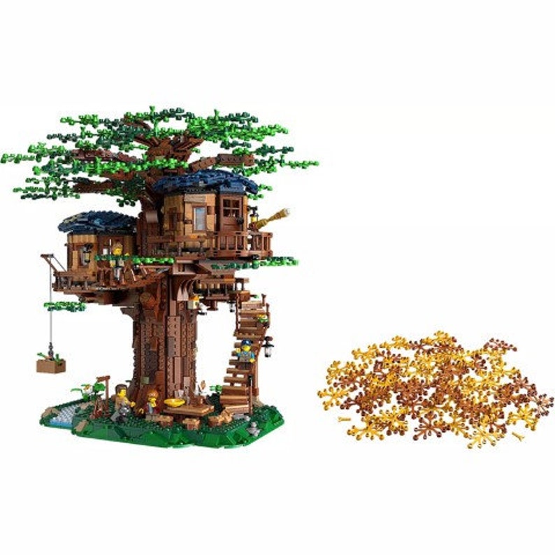 Building Block Set DIY Moc Tree House 3036 Pcs 6007, 21318