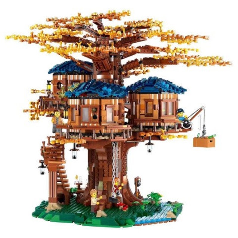 Building Block Set DIY Moc Tree House 3036 Pcs 6007, 21318