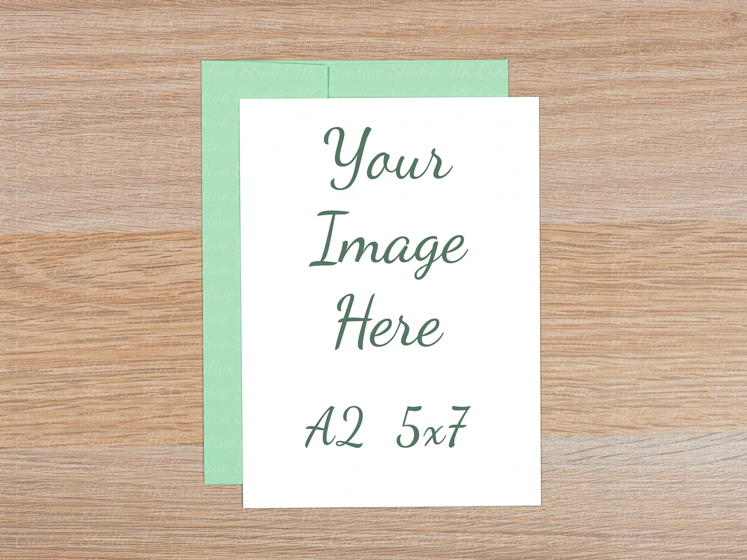Download 5x7 Card Mockup with Envelope Greeting Card Mock-up for | Etsy