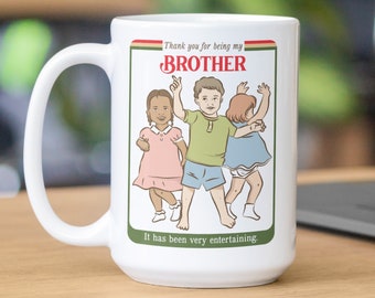 Funny Brother Mug, Brother Christmas Gift, Birthday Gift for Brother, Gifts for Brother from Sister, Big Sister Little Brother Gift