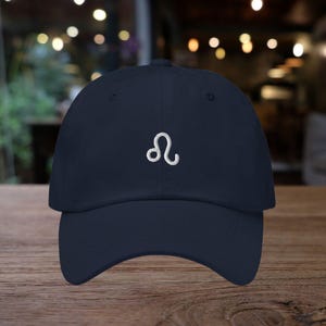 Minimal Leo Embroidered Dad Hat