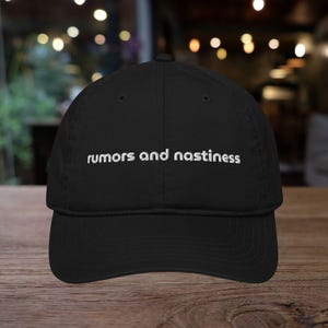 Rumors and Nastiness Embroidered Hat - Bravo’s Real Housewives of Salt Lake City Inspired