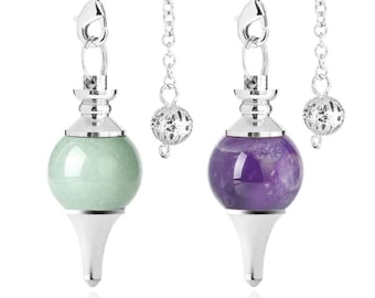 pendulum for dowsing circular cone charm