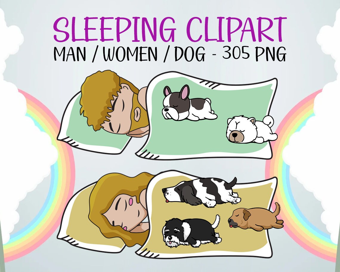 Dog Sleeping Clipart