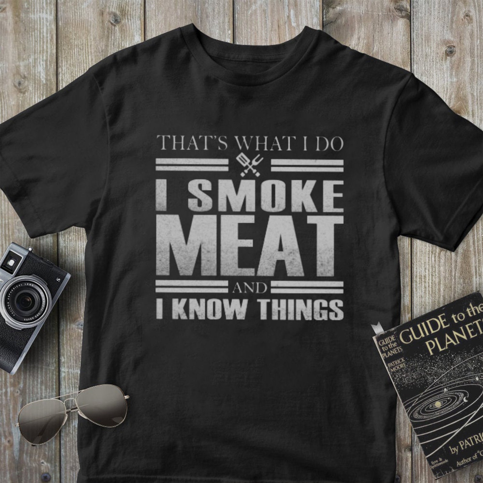 I Smoke Meat And I Know Things Shirt Funny Smoking Meat Etsy