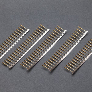 Gold Plated Nixie/VFD Tube Socket Pins, 100pcs
