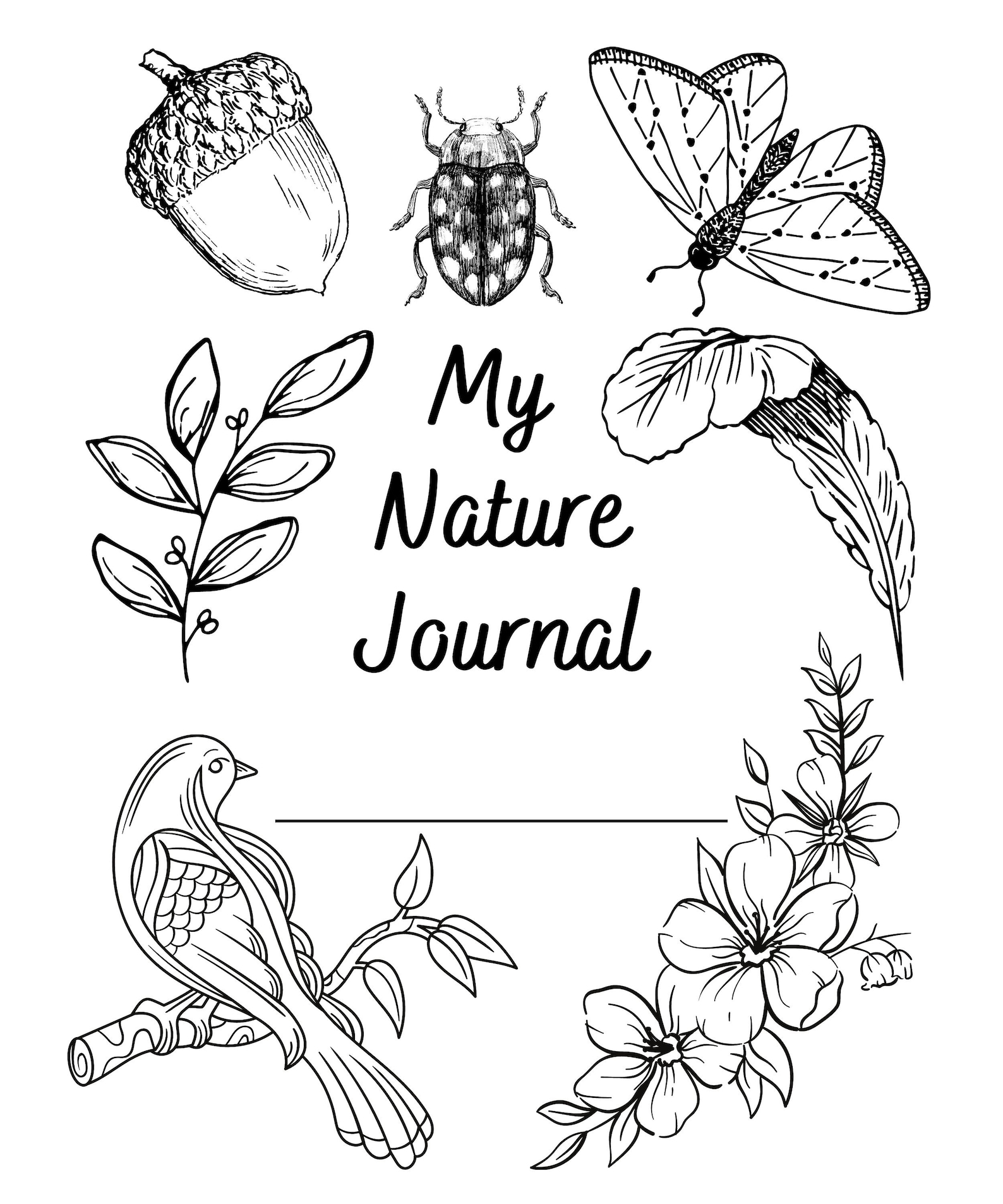 NATURE JOURNAL PRINTABLE | Homeschool Digital Printable Nature Study - Etsy