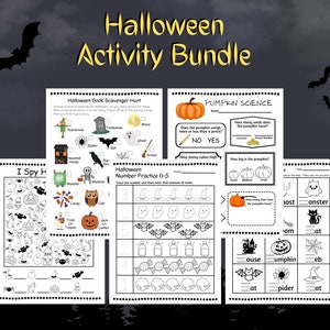 HALLOWEEN ACTIVITY BUNDLE | Literacy | Math | Science | Centers | Educational | Homeschool | Unit Study