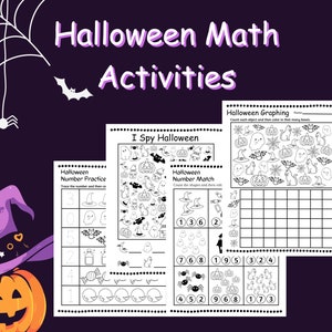 HALLOWEEN MATH ACTIVITY | Number | Practice | Fluency Homeschool | Unit ...