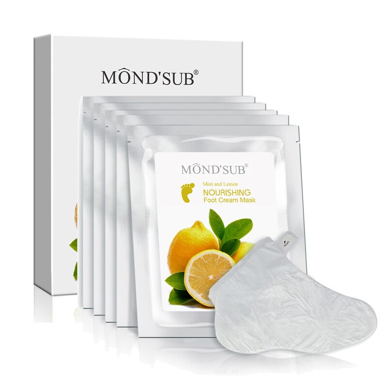 5 Pairs Foot Cream Mask Exfoliating Booties For Cracked Etsy