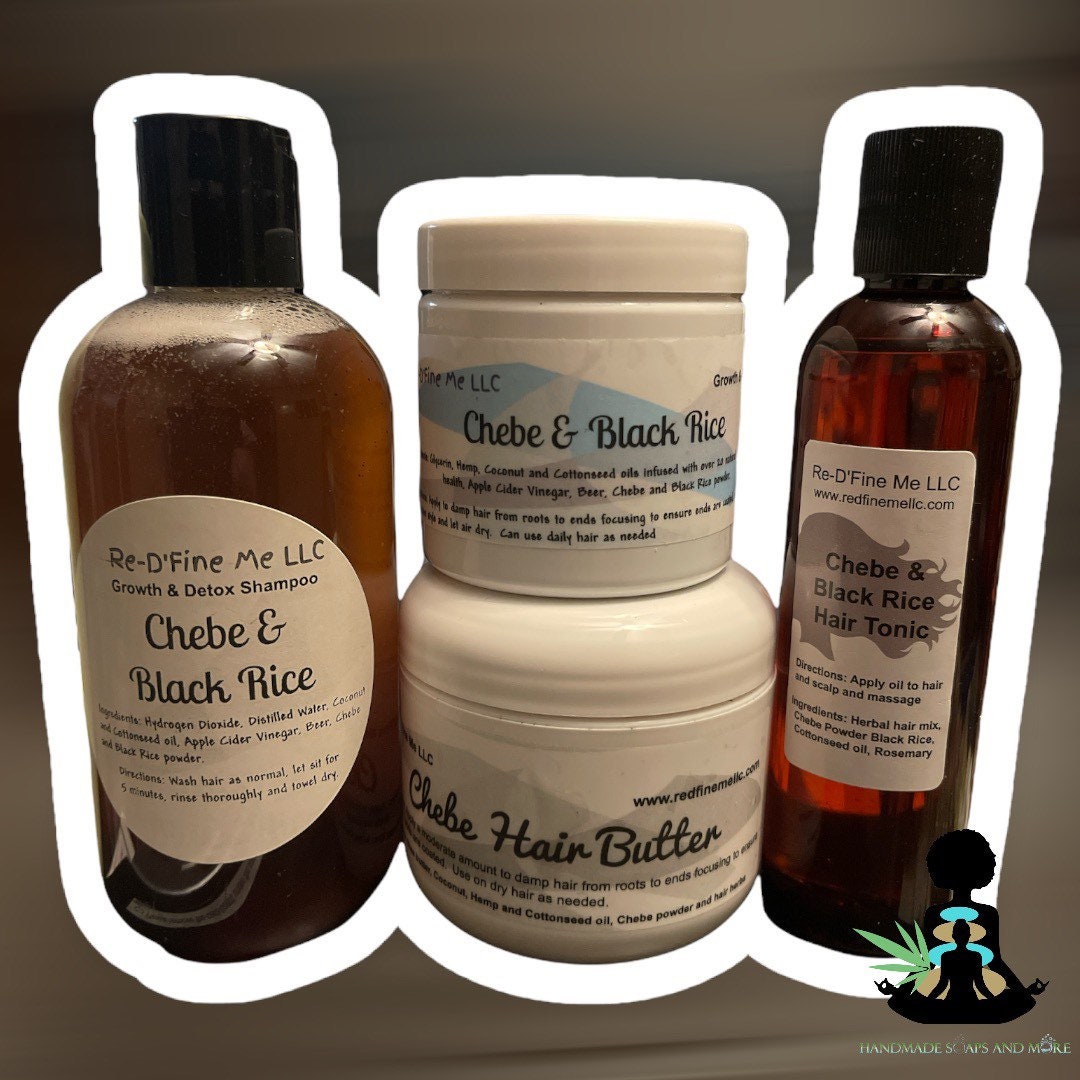 Chebe and Black Rice Hair Growth Bundle 100% Organic - Etsy Chebe and Black Rice Hair Growth Bundle 100% Organic - Etsy