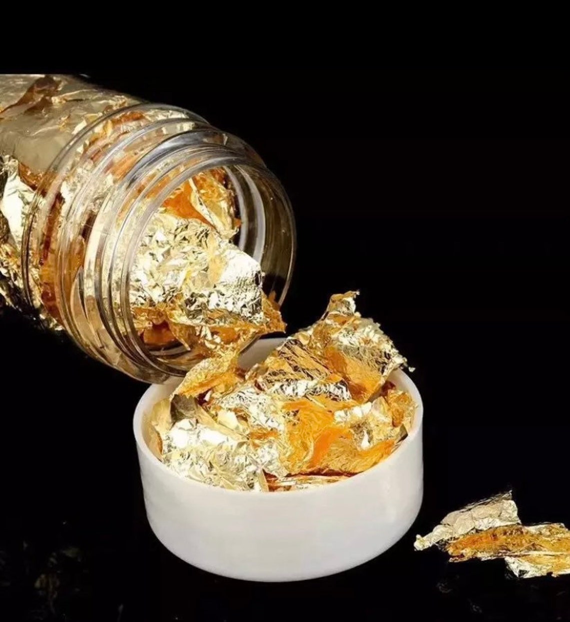Food Grade Genuine Gold Leaf Schabin Flakes 2g 24K Gold,decorative ...