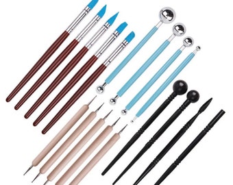 Stylus Dotting Tools Set for Embossing Pattern Clay Pottery Ceramics Doll Sculpting Modeling, Nail art, scoring, paper flowers making