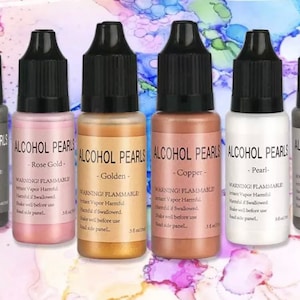 Metallic Resin Pigment Resin Dye Alcohol Inks Concentrated Resin Colorant 15ml