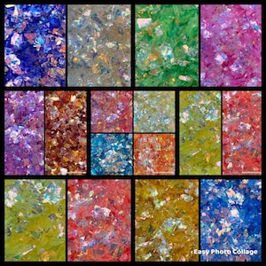 Iridescent Candy colour nail art Unicorn Crushed mylar mermaids glitter flakes Broken,3D Decorations Manicure Decoration