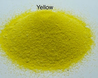 Yellow decorative coloured sand