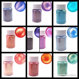 10g Aurora pearl pigment mica powder, pearlescent colours. Suitable for resin art, jewellery making, soap making, candle making etc