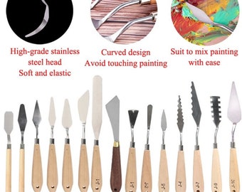 Scraper Knife Texture Painter Palette Oil Mix Scrape Artist Art Draw Spatula Drawer watercolor Student Pigment Paint Tool