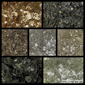 100% Natural  Mica Flakes Great for Nail Decals, Cardmaking, Scrapbooking, Mixed Media Projects