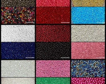 Transparent DIY 3D Nail Art Decoration Mini Glass Beads, Tiny Caviar Nail Beads,  0.6~0.8mm