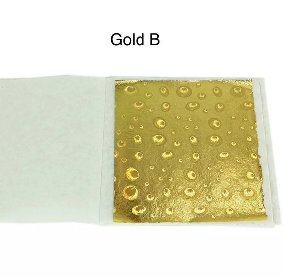 100 pcs foil paper for crafts foil transfer paper imitation gold Art gold  foil cake decorating glitter decor foil wrapping paper Edible Gold Leaf  cake