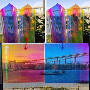 Aurora AB Effect Reflective Mirror Paper. 20* 10 Cm - Etsy UK