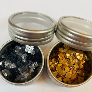 3g jar Natural  Mica Flakes Great for Nail Decals, Cardmaking, Scrapbooking, Mixed Media Projects