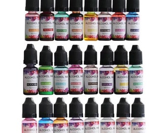 Epoxy Resin Diffusion Pigment Alcohol Ink Liquid Colorant Dye DIY Crafts Jewellery Making Accessory