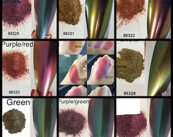 Chameleon holographic pigment powder,colour changing multi chrome powder, cosmetic grade