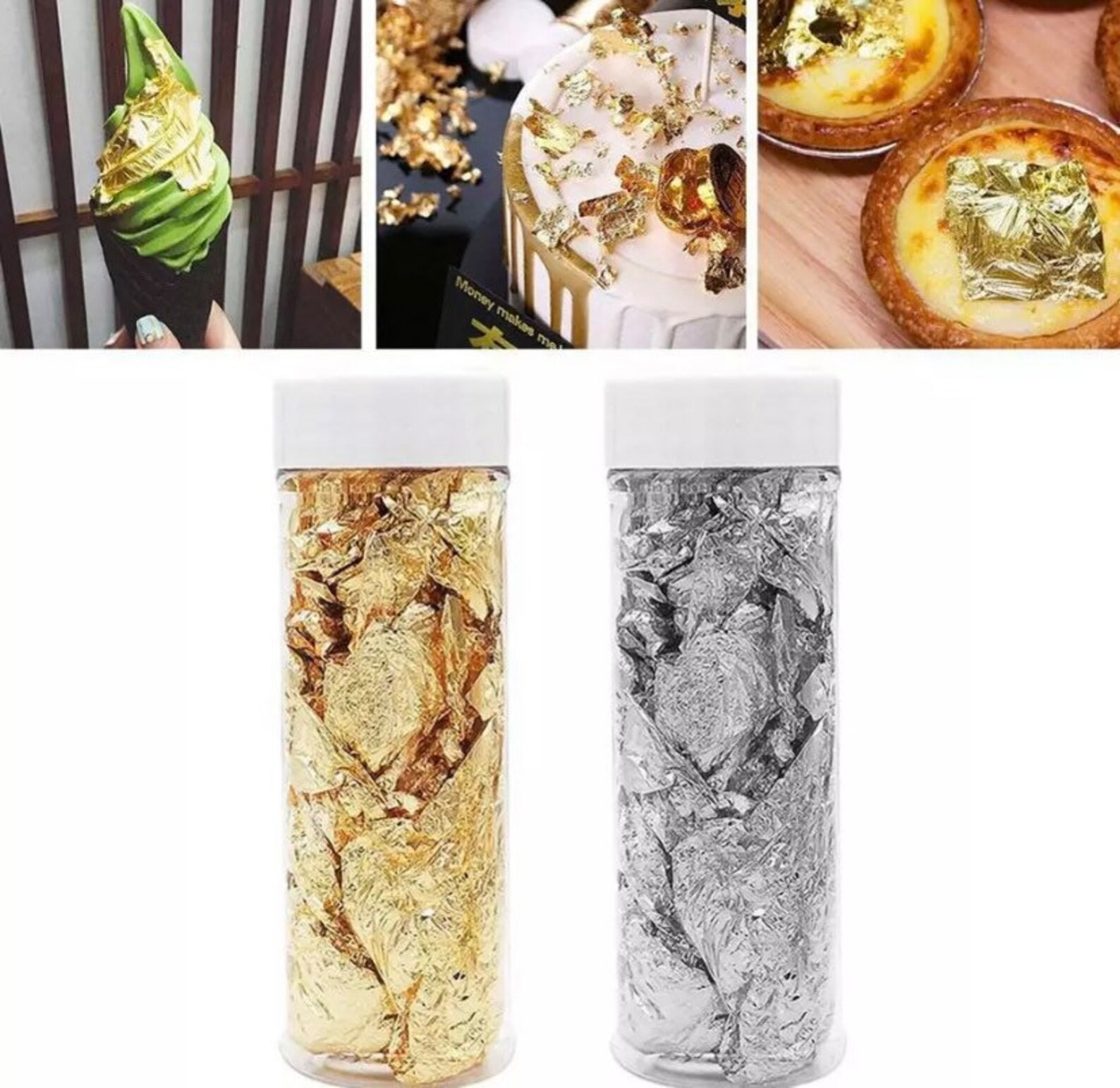 Food Grade Genuine Gold Leaf Schabin Flakes 2g 24K Gold,decorative ...