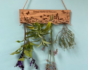 FLOWER / HERB DRYER - Beautifully engraved herb and flower dryer.