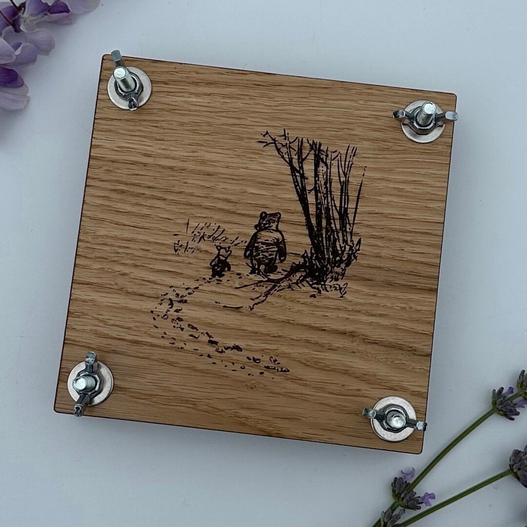 WINNIE THE POOH Mini Herb & Flower Press - 14.5cm Square. Postage