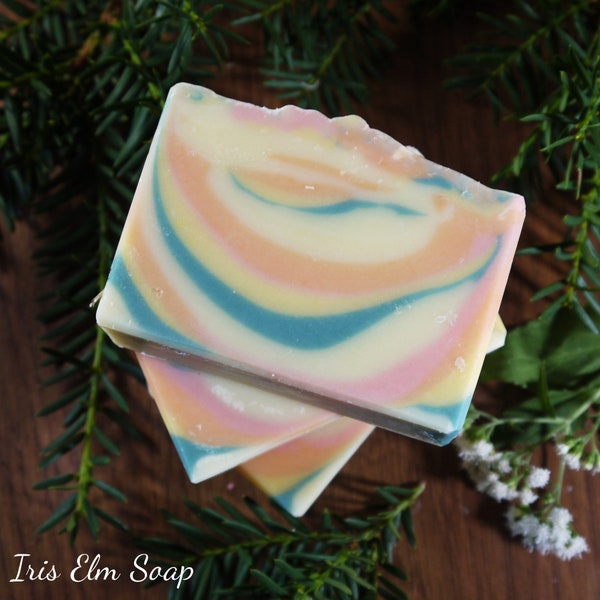 Orange Patchouli Soap - Shea Cocoa Butter Soap, Vegan Cold Process Bar Soap, Handmade Olive Oil Coconut Oil Soap, Gift Idea Artisan Handmade