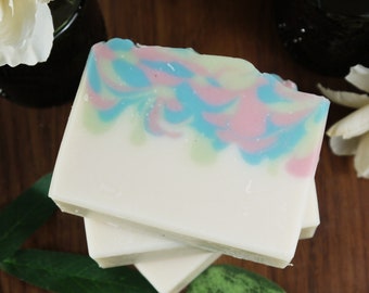 Elderflower and Apple Blossom Soap, Vegan Handmade Soap Bar, Bath Soap for Her, Artisan Gifts for Her, Shea Cocoa Butter Soap, Palm Free