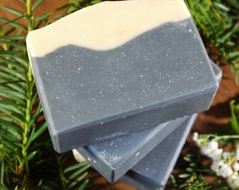 Soothing Sandalwood Soap - Shea and Cocoa Butter Soap, Coconut Milk Vegan Cold Process Bar Soap, Olive Oil Soap, Handmade Gift Idea