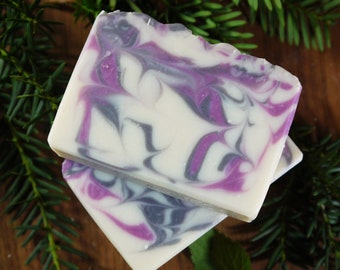 Black Raspberry Vanilla Soap Vegan, Handmade Soap Bar, Bath Soap for Her, Artisan Soap Gifts for Mom, Shea and Cocoa Butter Soap, Palm Free