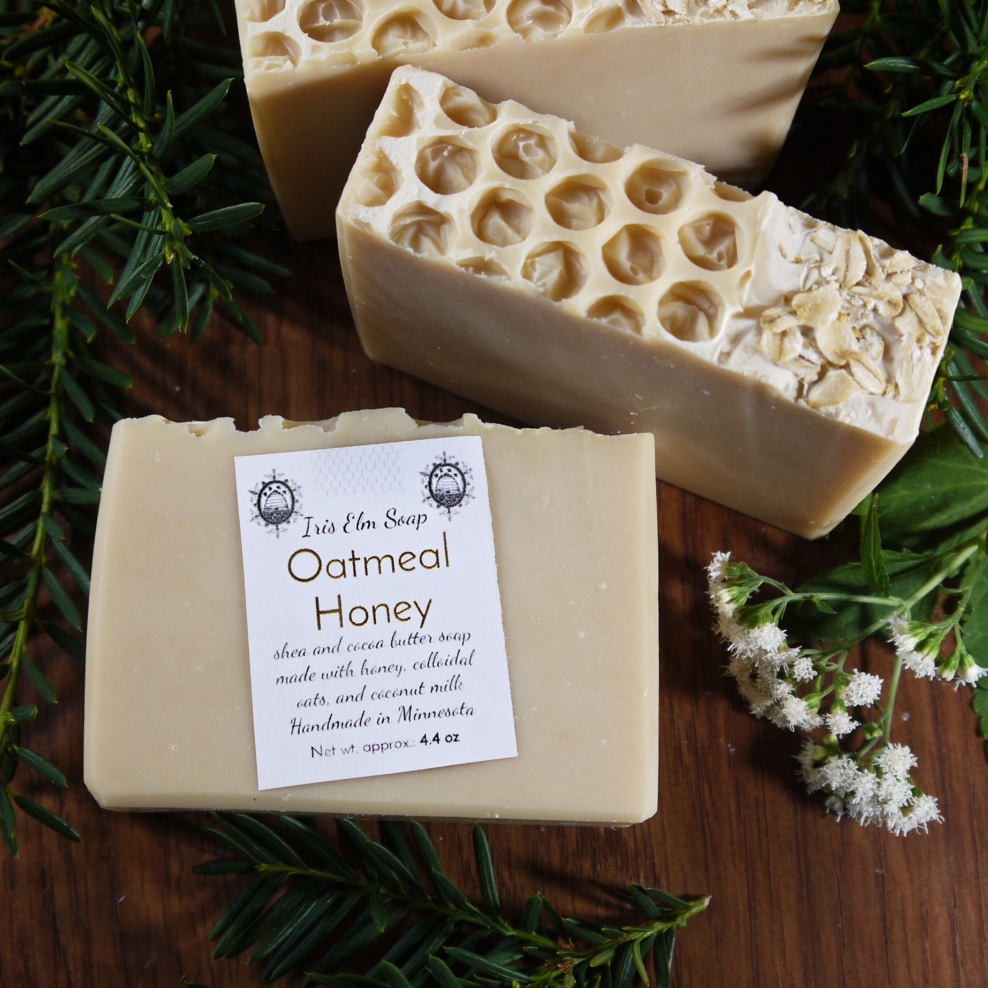 Oatmeal Honey Soap Made With Real Honey, Colloidal Oatmeal, and Coconut Milk,  Artisan Handmade Soap Cold Process Handcrafted Palm Oil Free -  Canada