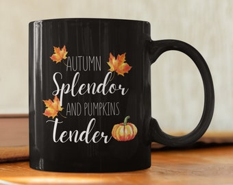 Fall Mug, Autumn Mug, Fall Gift, Fall Decor, Pumpkin Mug Gift, Campfire Mug, Pumpkin Decor, Gift For Her, Gift For Him, Gift For Friend