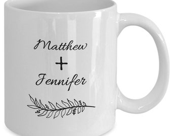 Personalized Engagement Couple's Coffee Mug, Wedding Gift, Gift For Bride, Engagement Gifts, Engagement Gifts For Couple, Unique Gifts