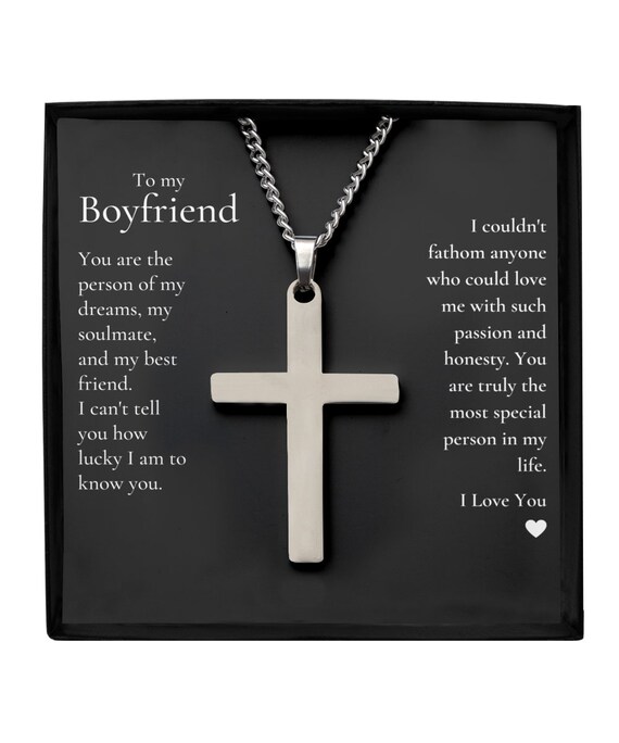 Boyfriend cheap cross necklace