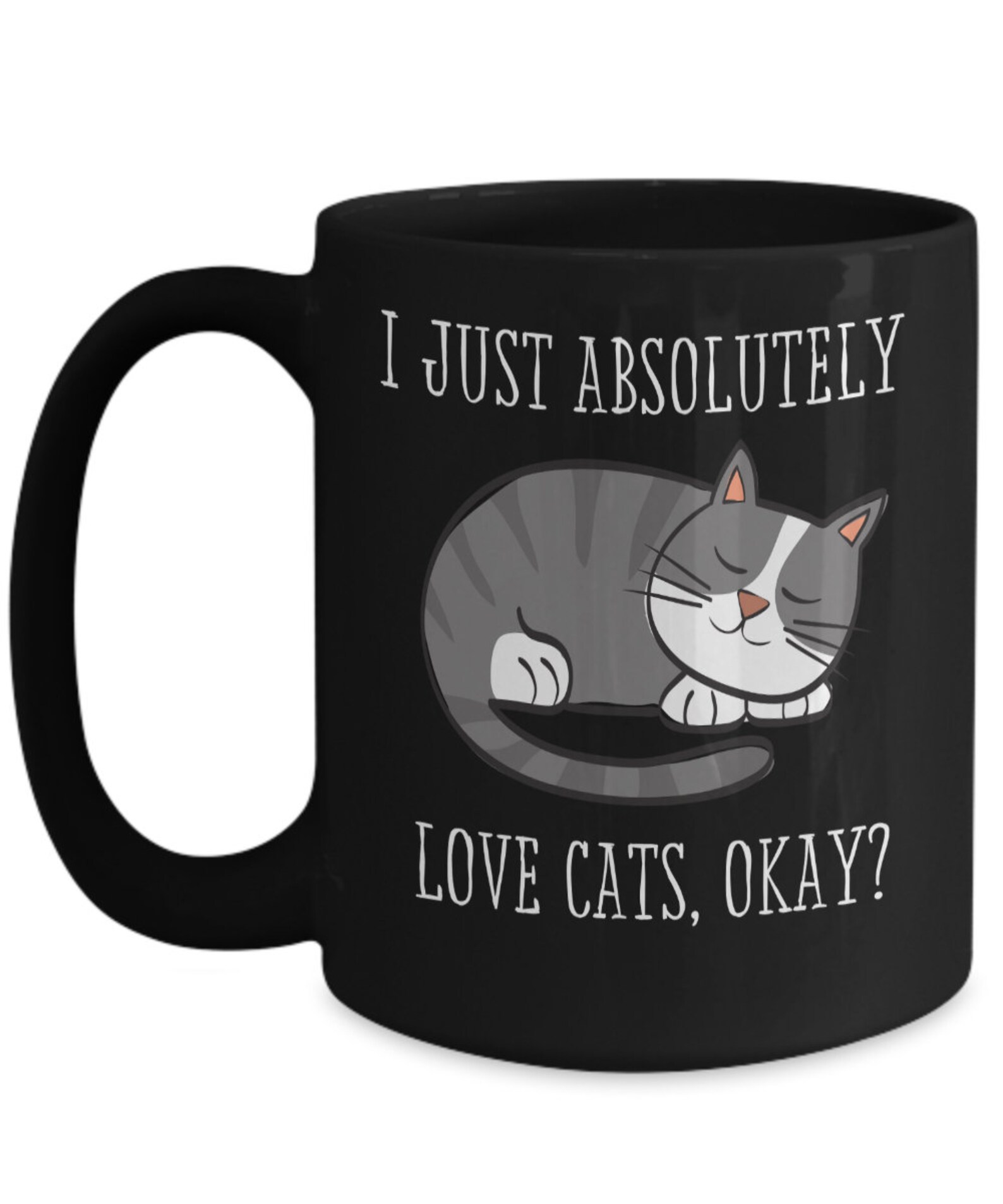 Funny coffee cat mug cup cat owner cat lover gift for him Etsy