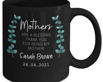 Personalized Mother Coffee Mug, Black, Mom Mug, Gift For Mom, Mother's Day Gift, Gift For Her, Gift For Women, Birthday Gift, Christmas Gift