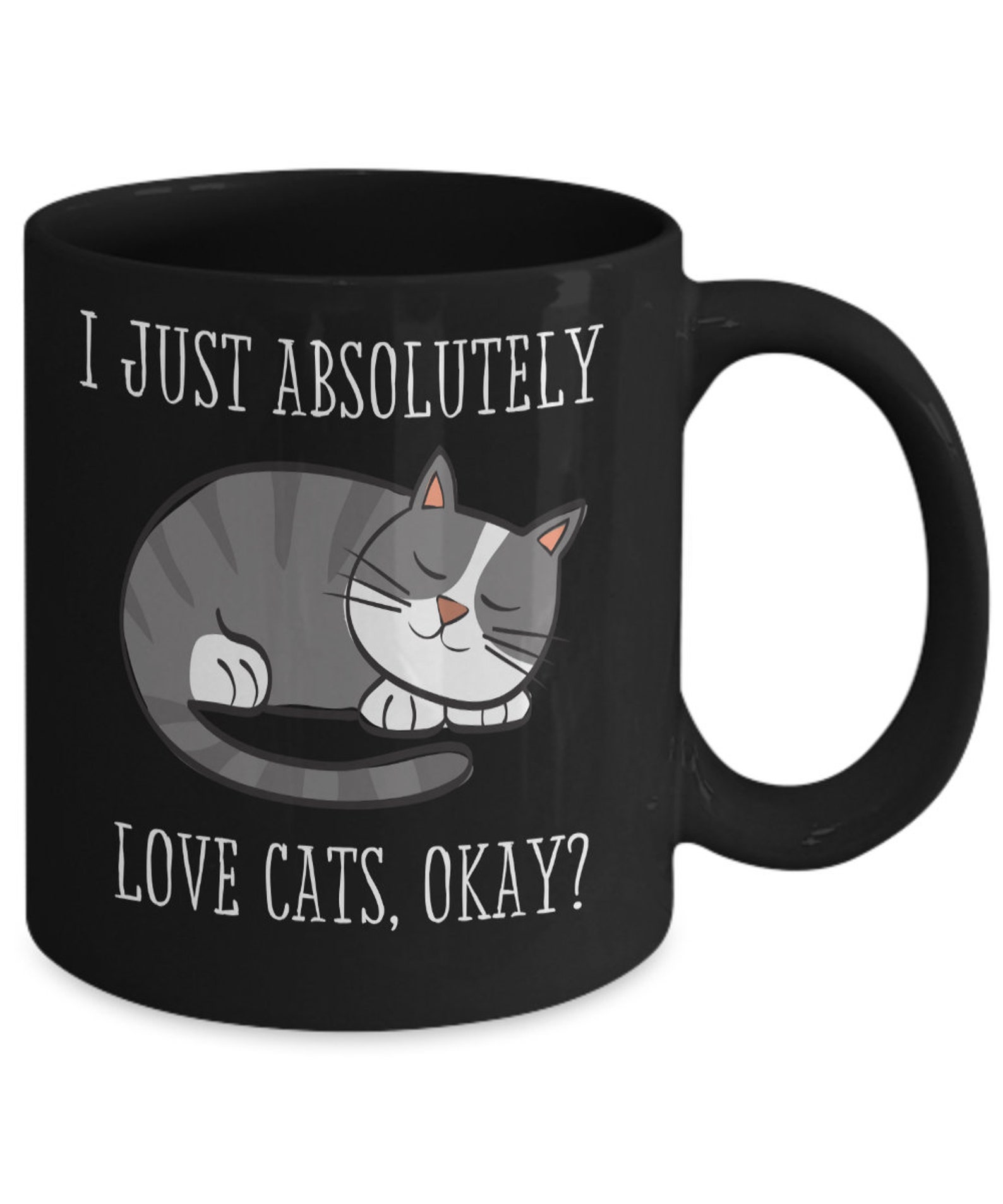 Funny coffee cat mug cup cat owner cat lover gift for him Etsy