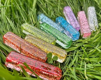 Glitter Rainbow Resin Bars