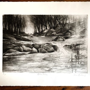 Original Etching, Fine Art Print, Intaglio by Jake Muirhead